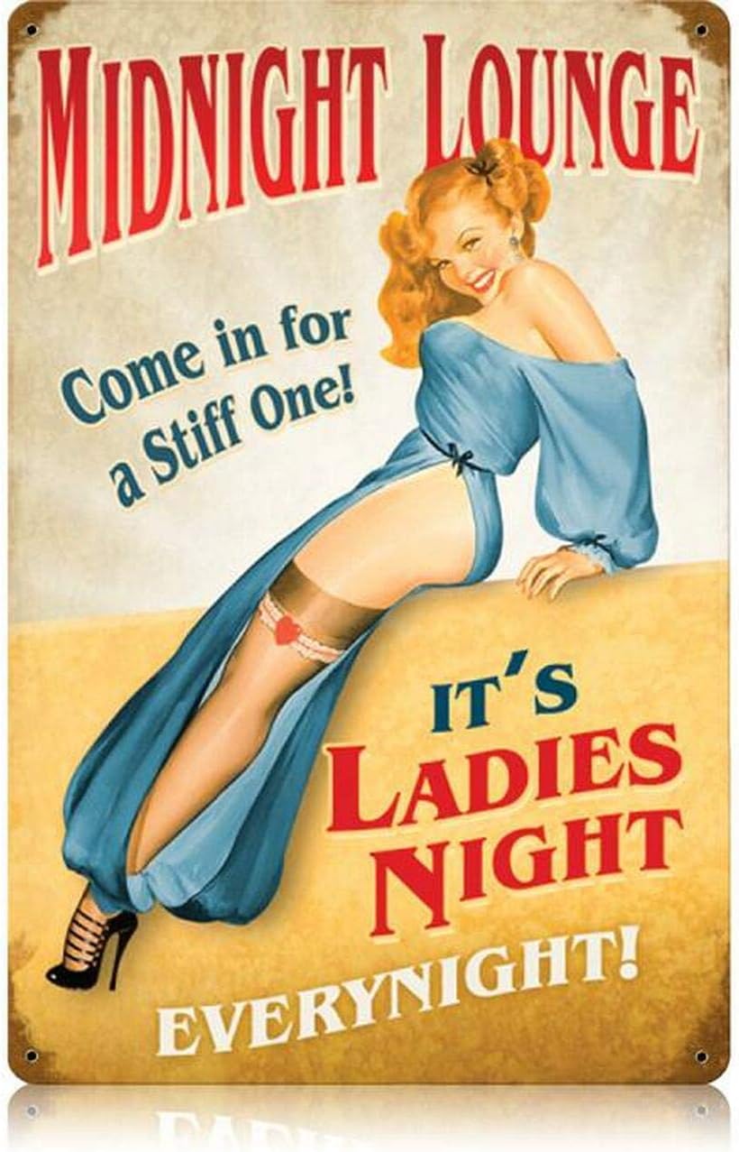 Y1,Vintage Metal Tin Sign Midn - огляд і ціна Home Bar Lounge