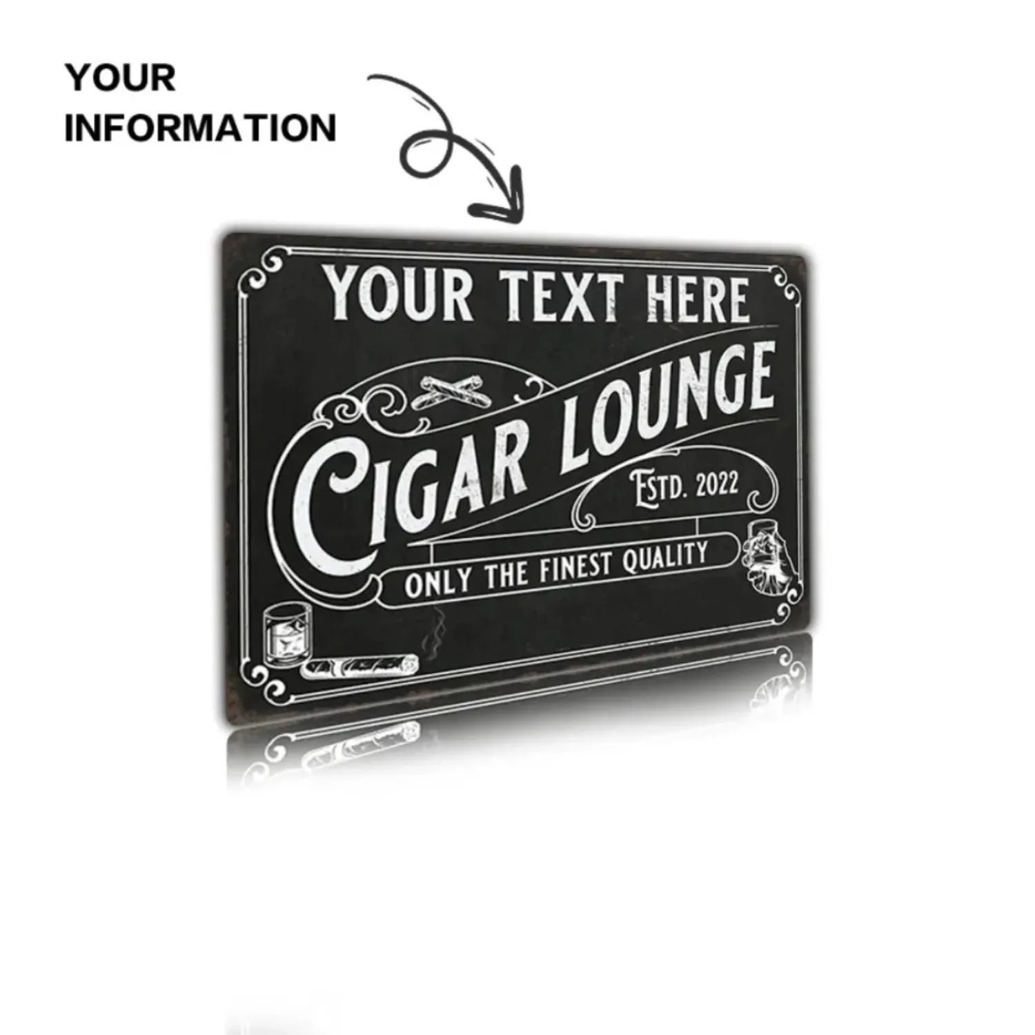 CIFbuy Customizable Cigar Alum - огляд і ціна Home Bar Lounge